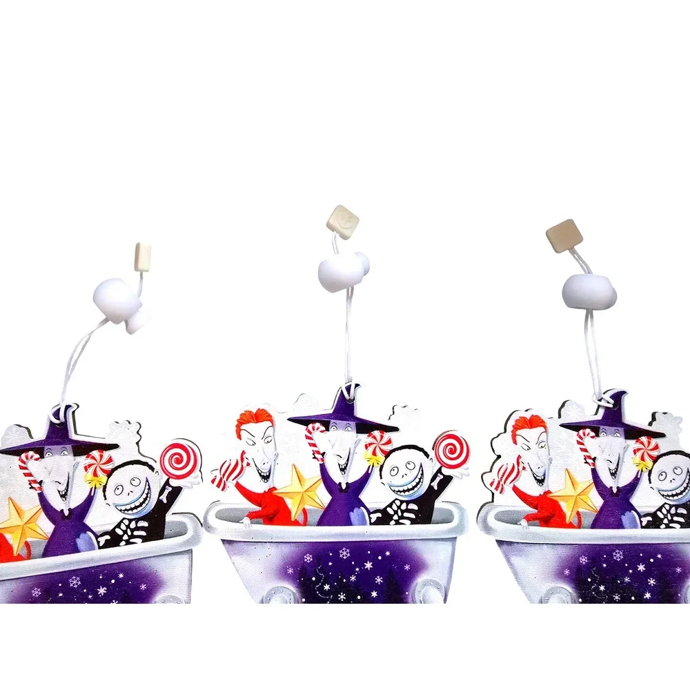 NWOT The Nightmare Before Christmas Ornaments Set of 6 Wooden‎ Ornaments